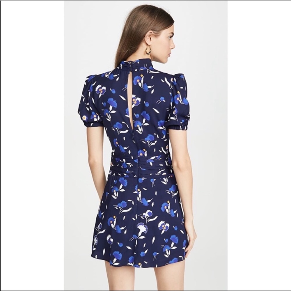 Self Portrait: Blue floral dress